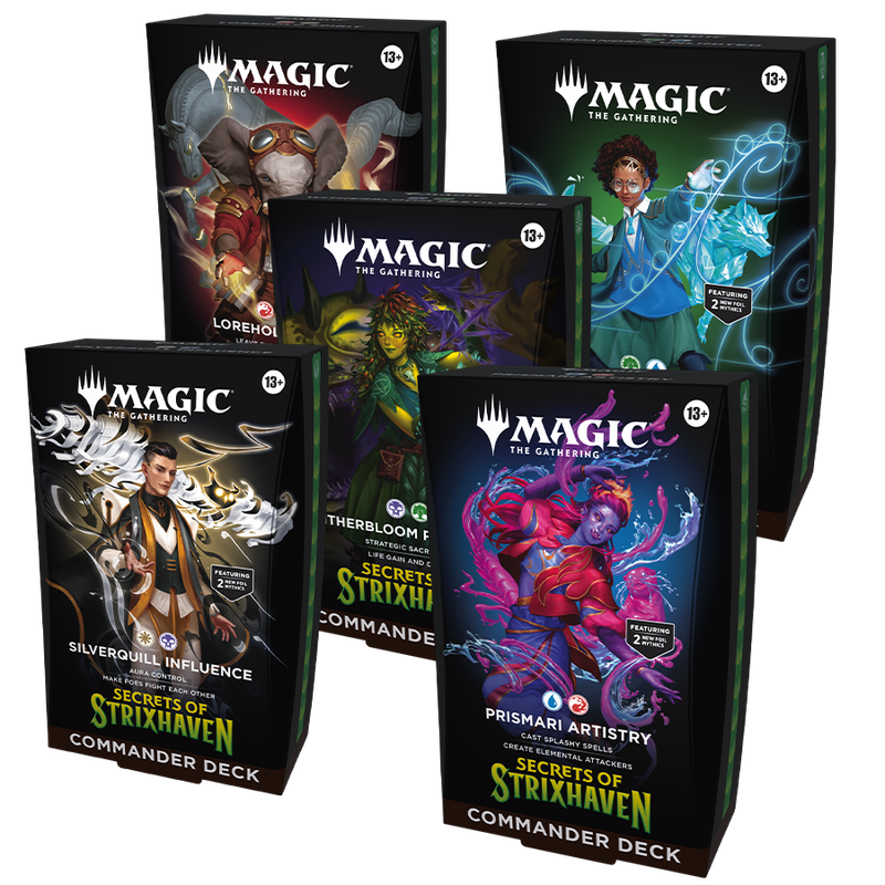 Commander Display (5 decks) Secrets of Strixhaven - Magic The Gathering